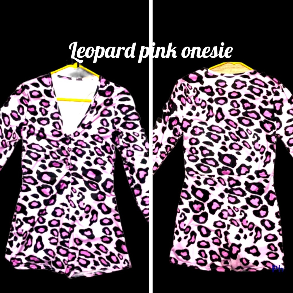 🛑 Pink Leopard onesie/romper